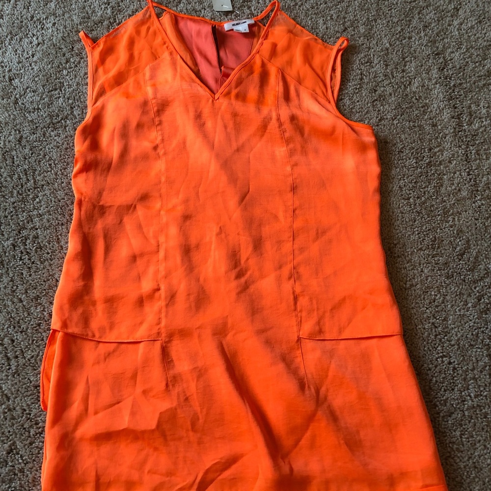 Helmet Lang silk mini dress